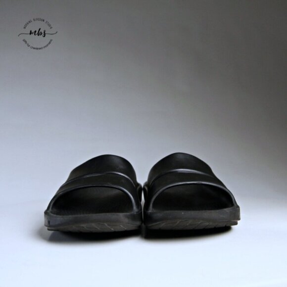 Oofos Ooahh Recovery Slide Shoes Black Men 14 - Picture 3 of 14
